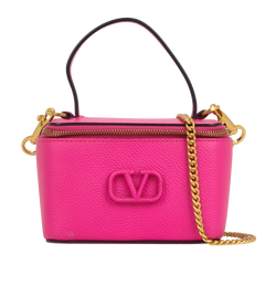 【関税&送料込】Valentino Garavani Vanity Bag Valentino Gara Valentino Garavani Vain Vanity Bag In Shiny Calfskin for